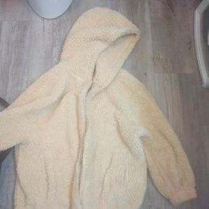 Soft fuzzy warm jacket